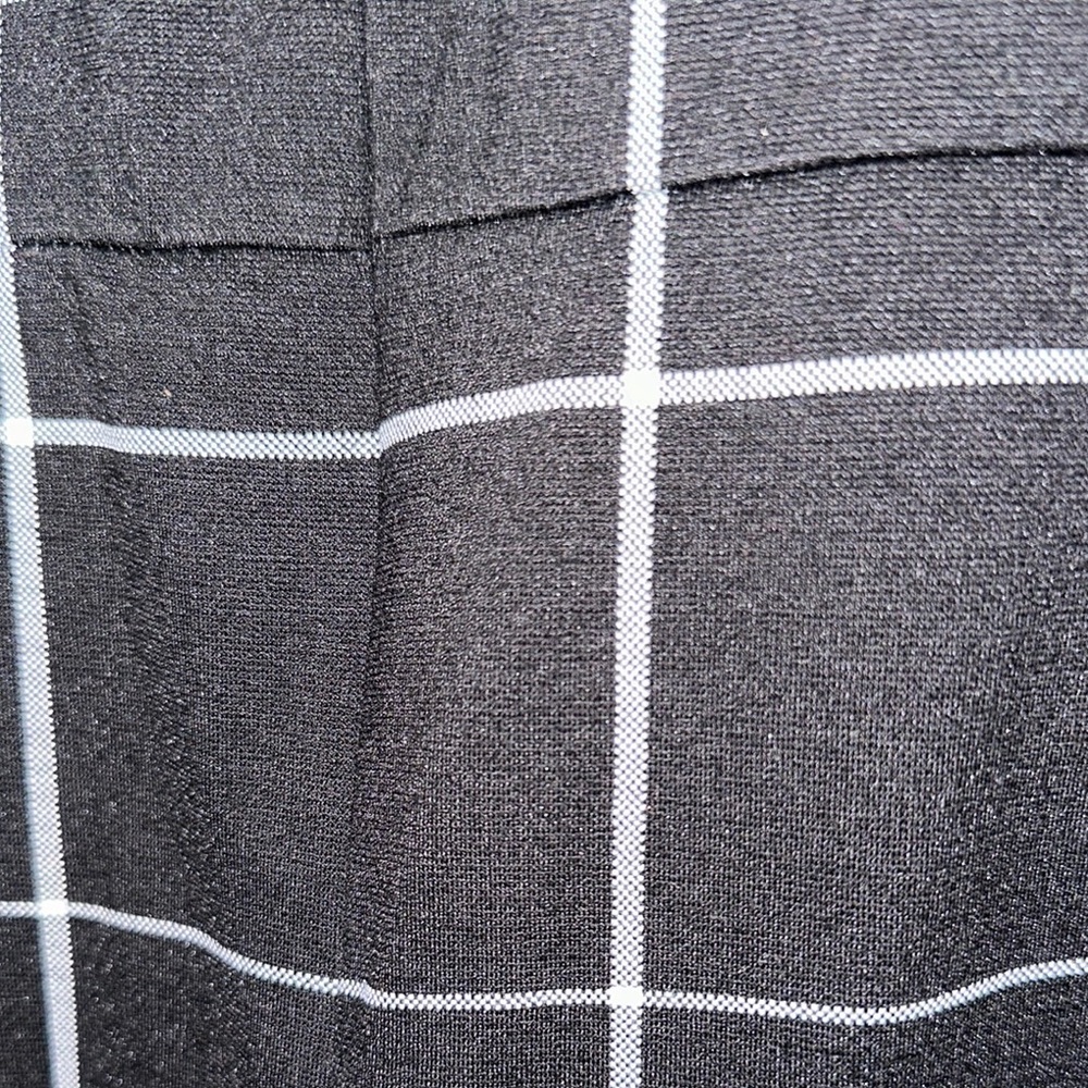 IMAN Global Chic Touch of Gold Power Ponte Bell-Sleeve Dress Windowpane Size XL - Picture 9 of 10
